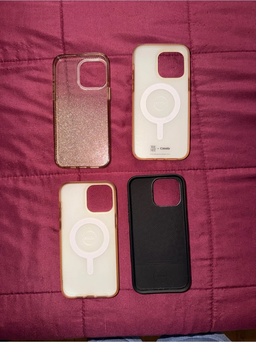 iPhone 14 Pro Max Assorted Pink, Floral, Marble and Glitter Cases (All 4)